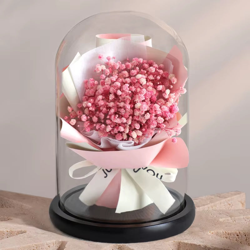 Forever Preserved Real Rose in Glass Dome Women Valentines Day Gifts Eternal Flower for Mother'S Day Anniversary Birthday