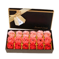 18Pcs/Box Scented Rose Flower Petal Scented Flowers Soap Artificial Rose Flower Floral Scented Bath Soap Rose Gift Box
