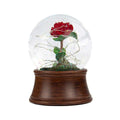 Resin Rose Preserved Flower Snowflake Ball Music Box