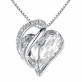 Ocean Heart Halsband – Hjärtformat Kristallsmycke
